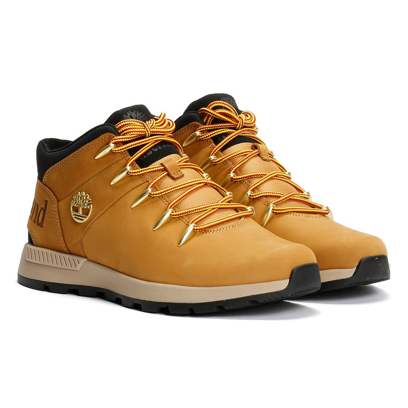 Timberland Sprint Trekker Baskets Jaunes En Cuir Pour Homme