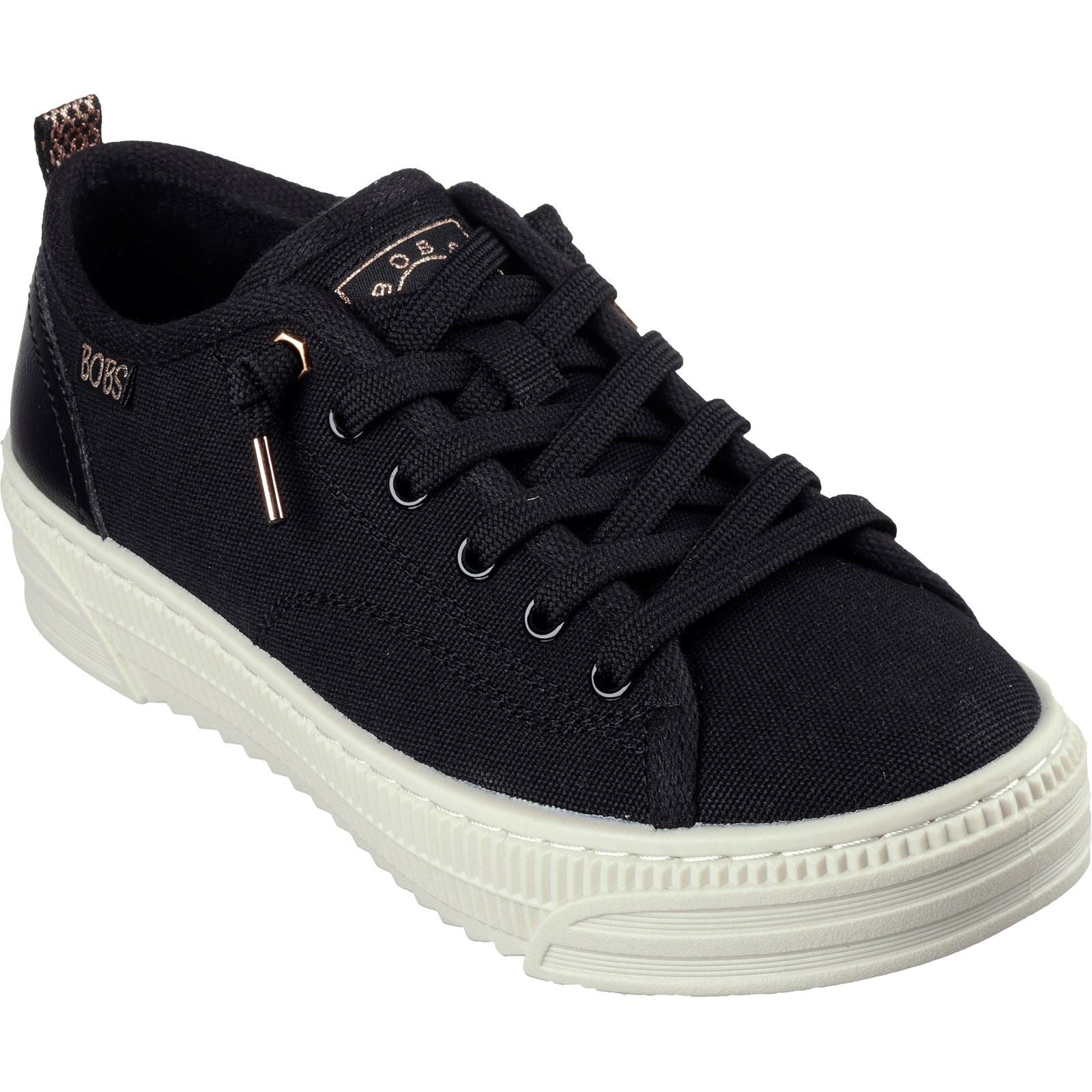 Skechers BOBS Copa Sneakers Noires Pour Femmes En Textile
