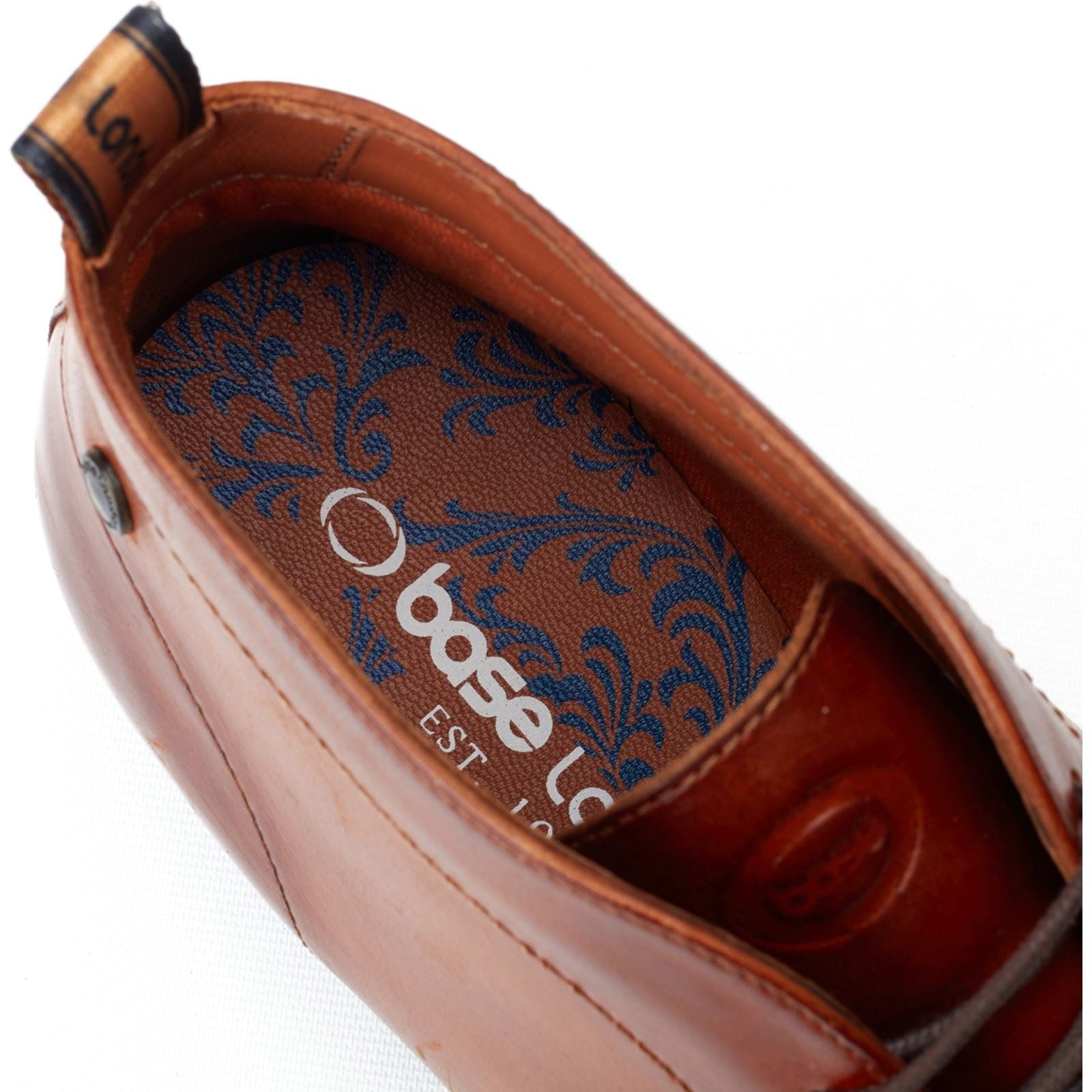 Base London Wallis Bottes Chelsea En Cuir Pour Hommes En Tan Brûlé