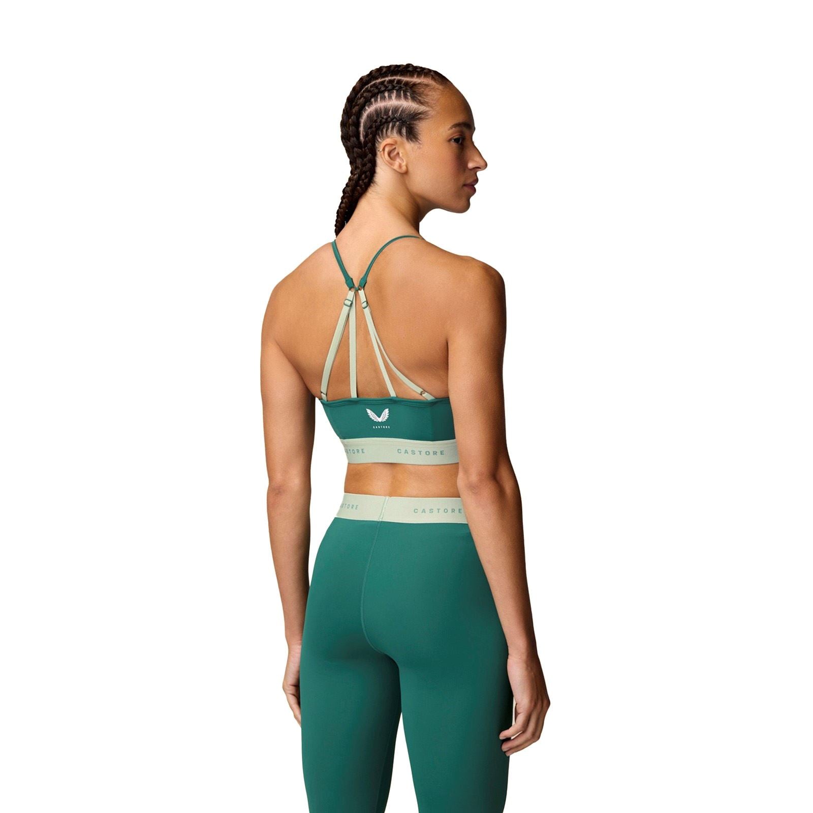 Castore Low Support Sports Bra Soutien Gorge De Sport En Polyester Pour Femmes Turquoise Foncé