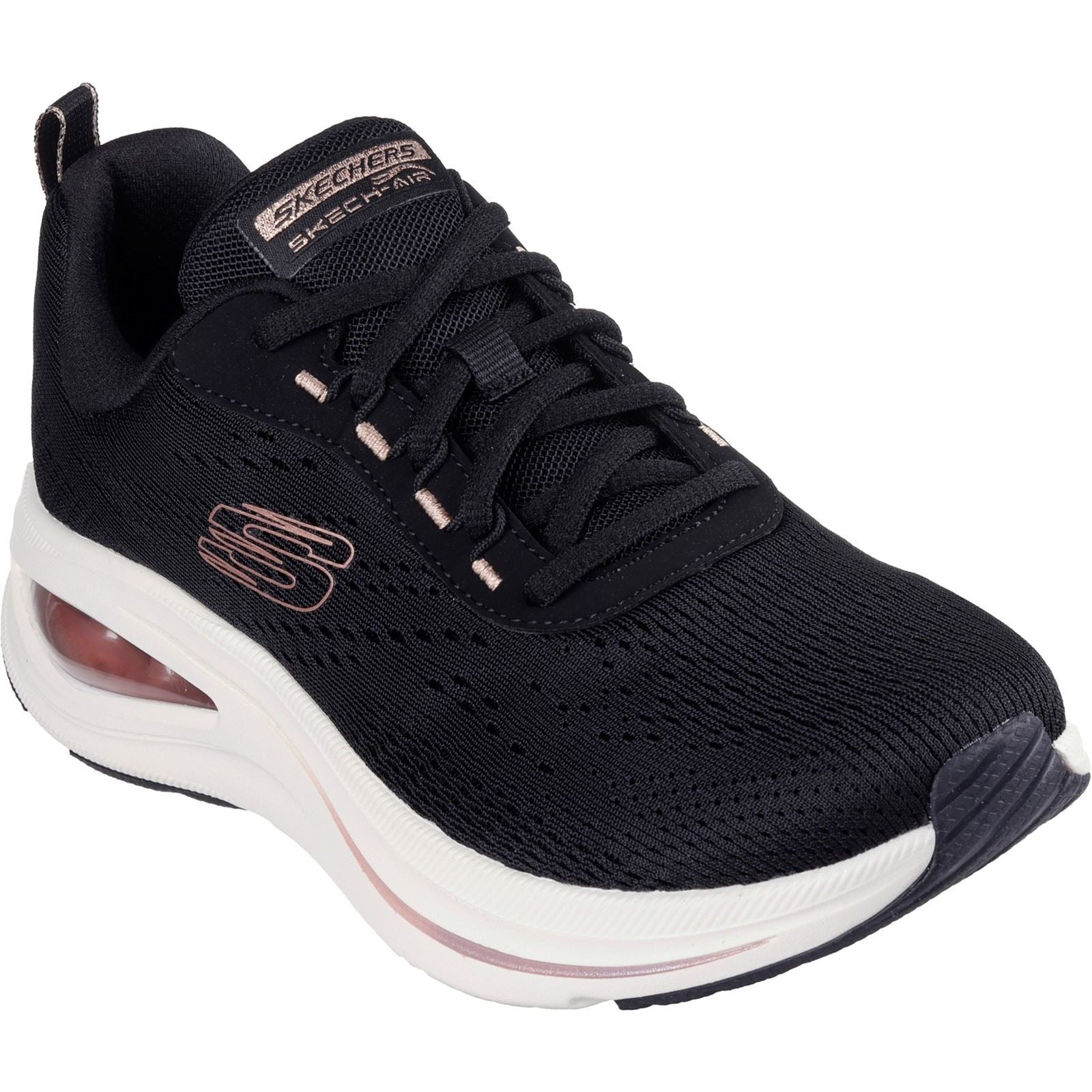 Skechers Skech-Air Meta Neutral Air Baskets Pour Femmes En Synthétique Noir/Or Rose