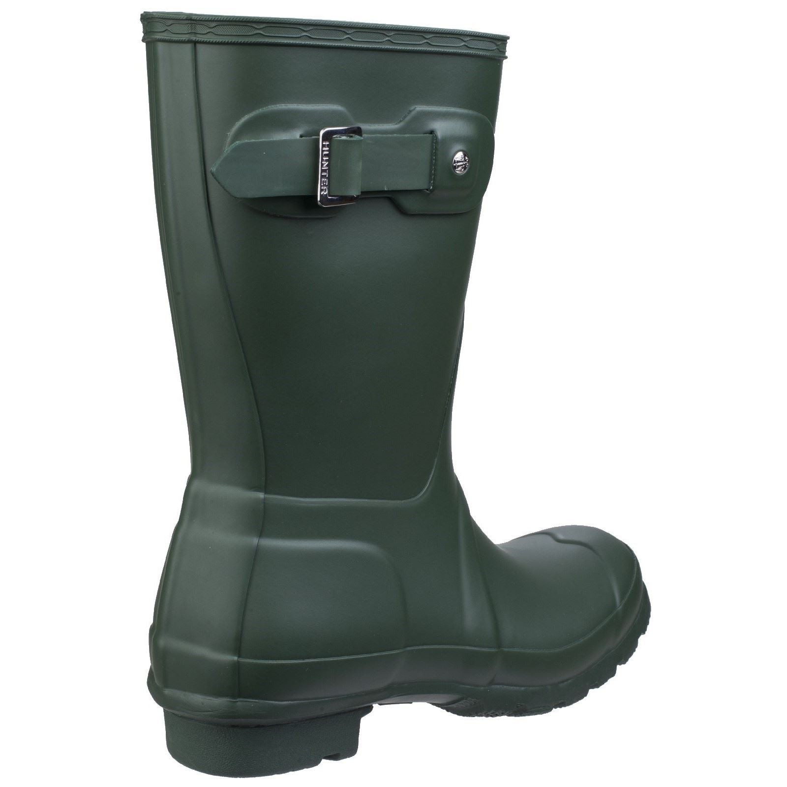 Hunter Original Short Bottes De Pluie En Caoutchouc Pour Femmes De Couleur Verte