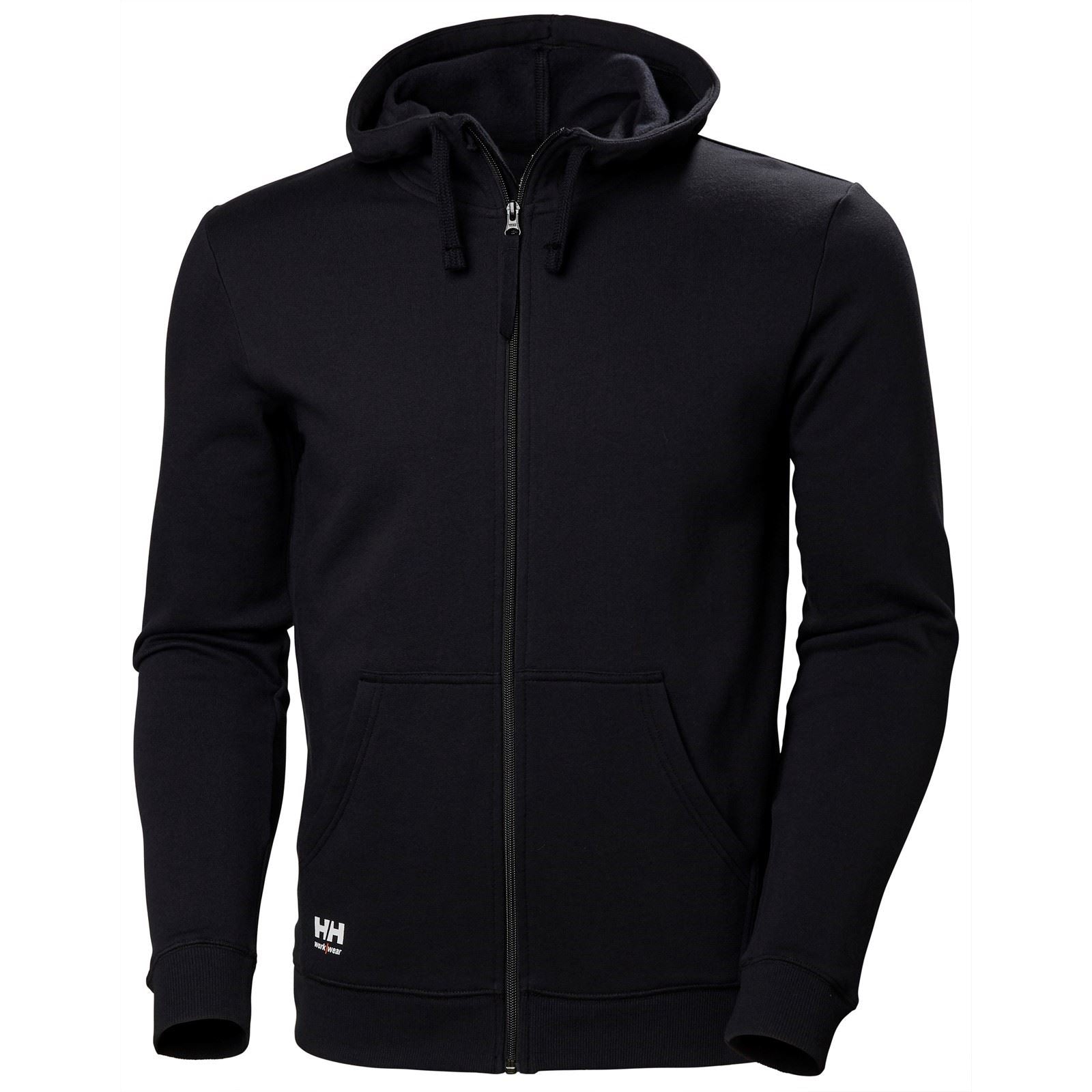 Helly Hansen Workwear Manchester Zip Sweatshirt À Capuche Noir En Coton Pour Homme
