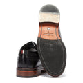 Ben Sherman Archie Brogue Chaussures En Cuir Noir À Lacets Pour Hommes