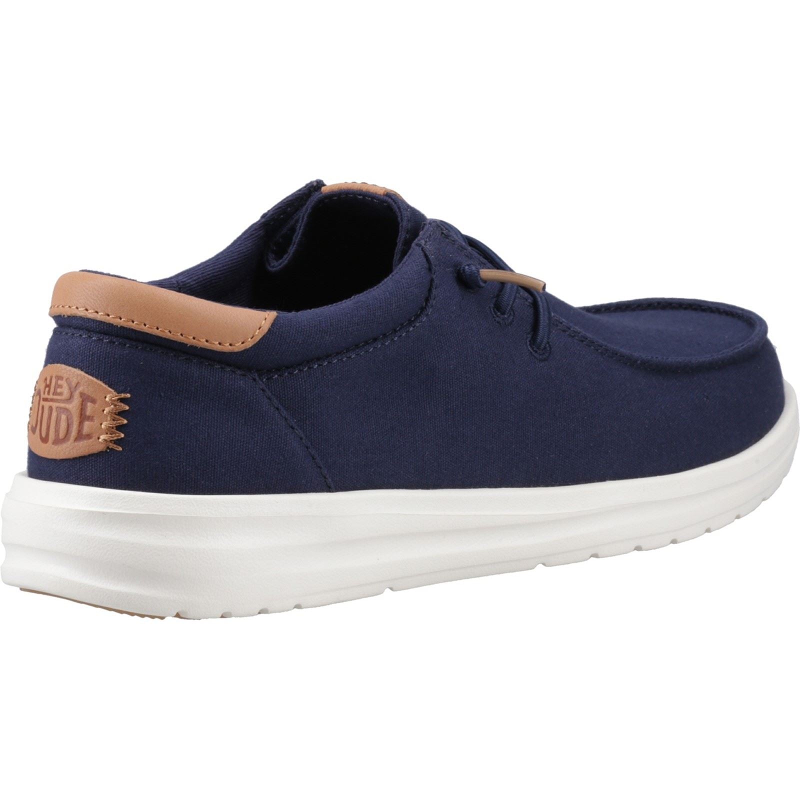 HEYDUDE Paul Canvas Chaussures Mocassins En Velours Homme Bleu Marine