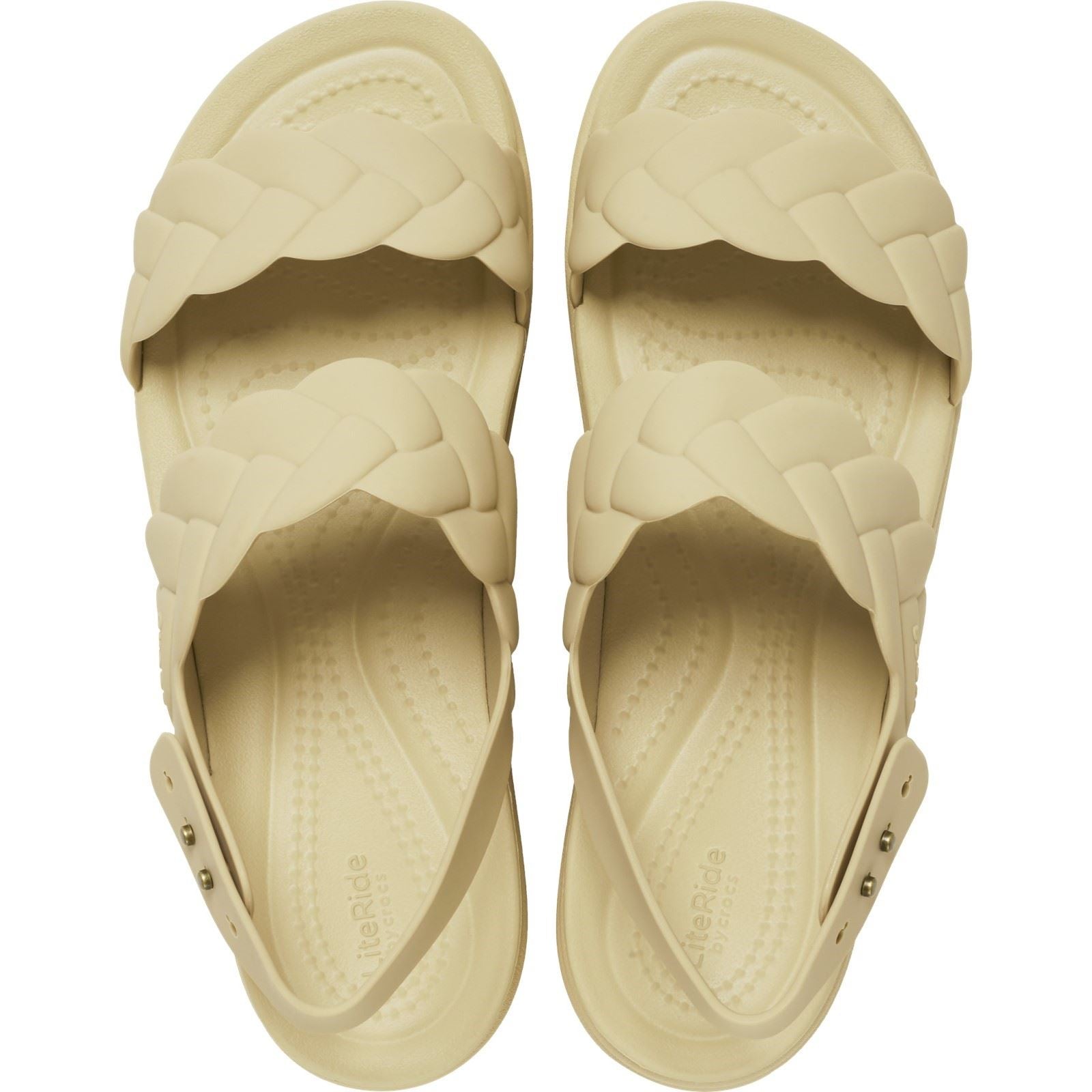 Crocs Brooklyn Woven Sandales Chai Pour Femme En Thermoplastique