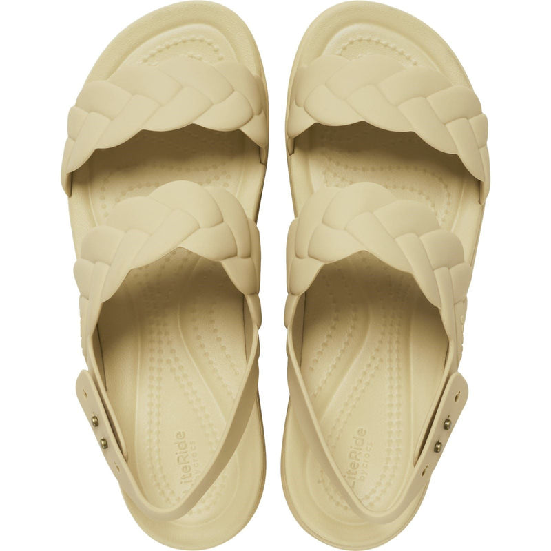 Crocs Brooklyn Woven Sandales Chai Pour Femme En Thermoplastique