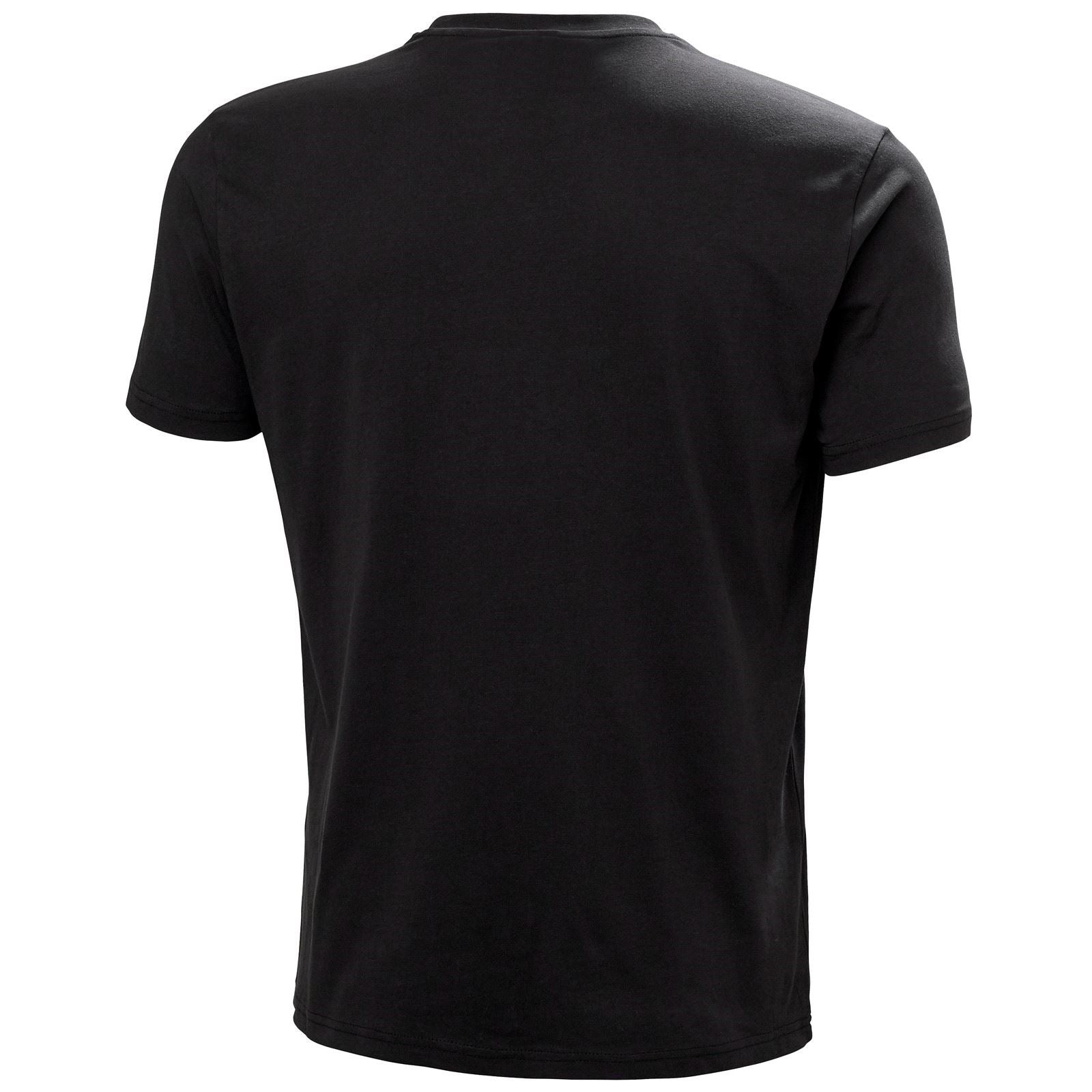 Helly Hansen Sport HH Box 2.0 T-Shirts À Manches Courtes Noirs En Coton Pour Hommes