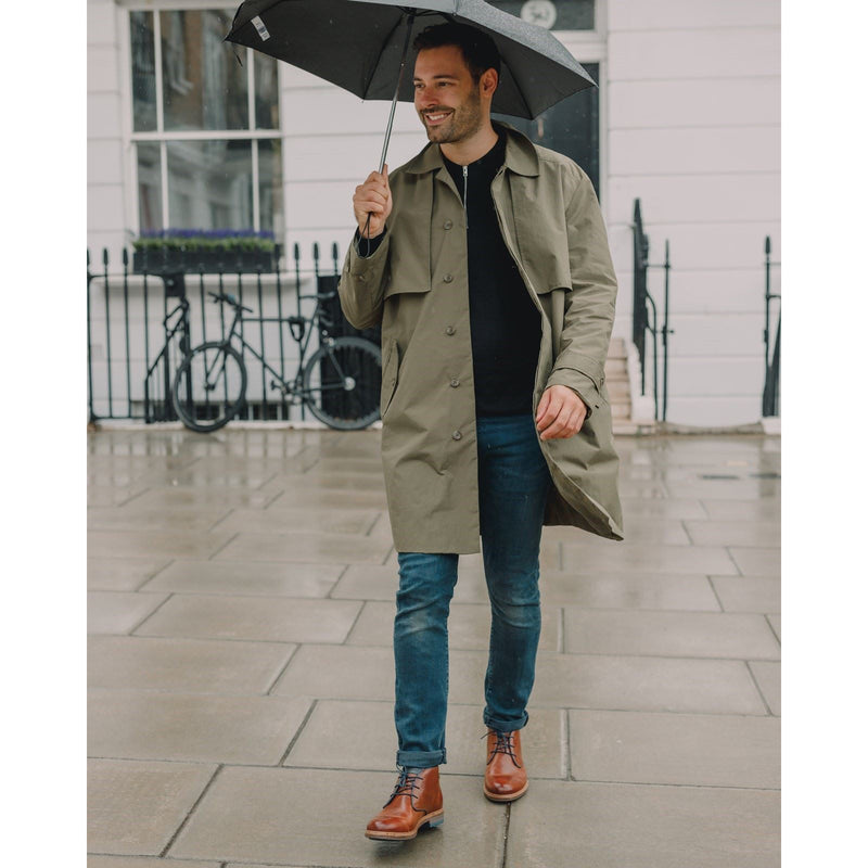 Hush Puppies Jonas Chukka Bottes En Cuir Pour Homme Marron Clair