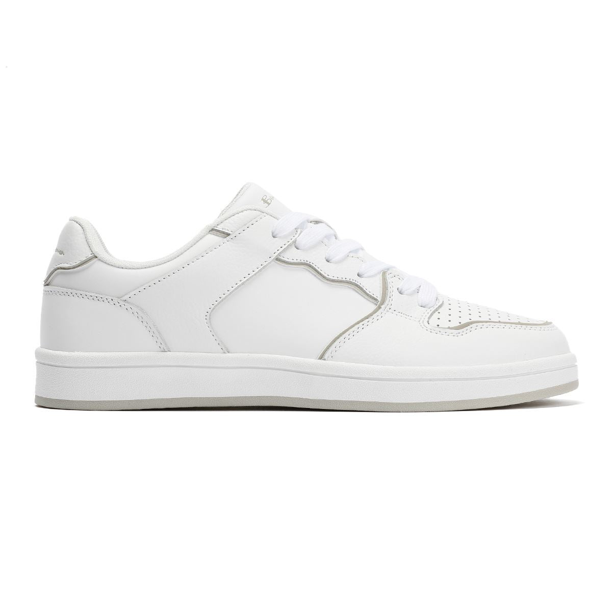 Ben Sherman Club Baskets Blanches En Cuir Pour Hommes