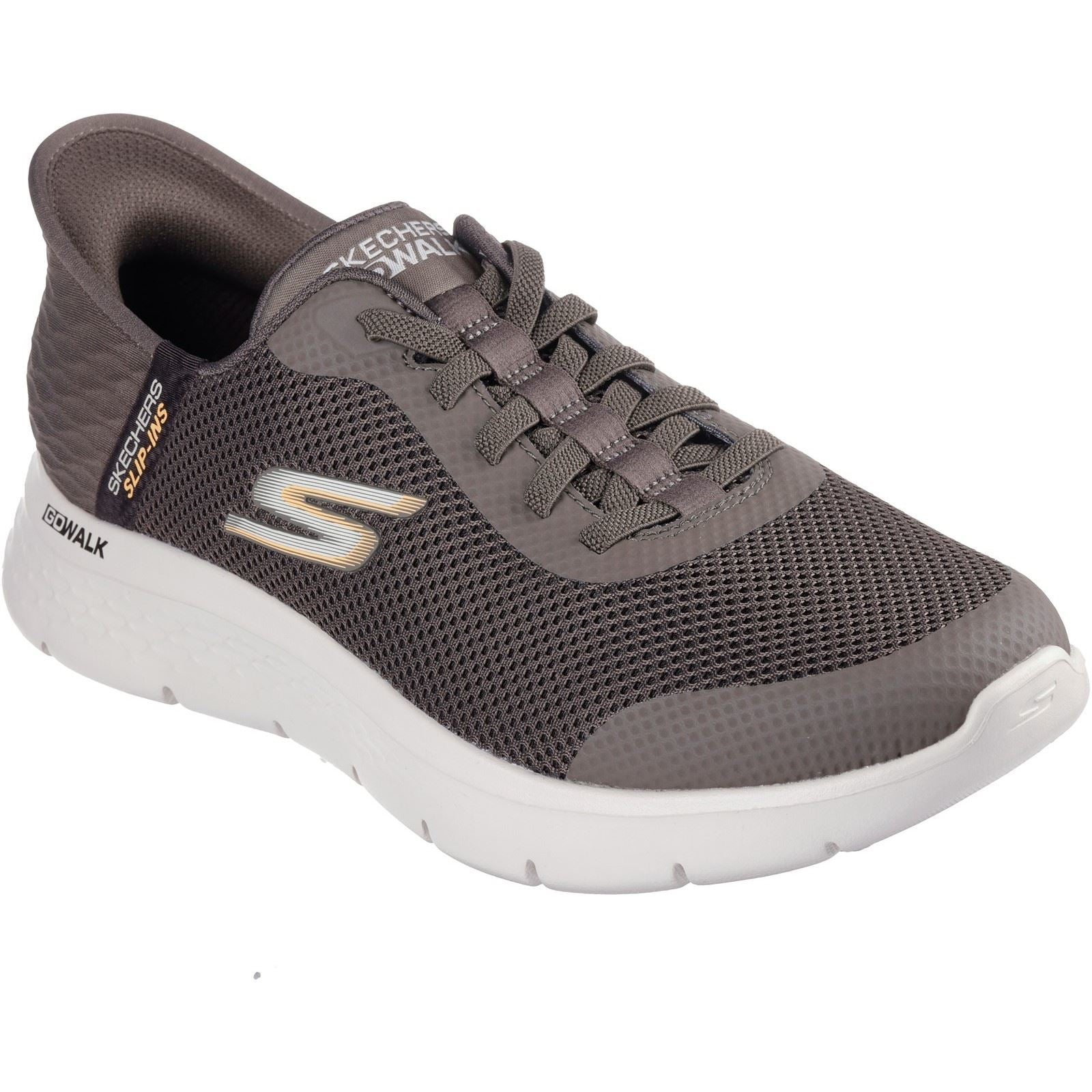 Skechers GO WALK Flex Hands Up Sneakers En Toile Pour Hommes Marron