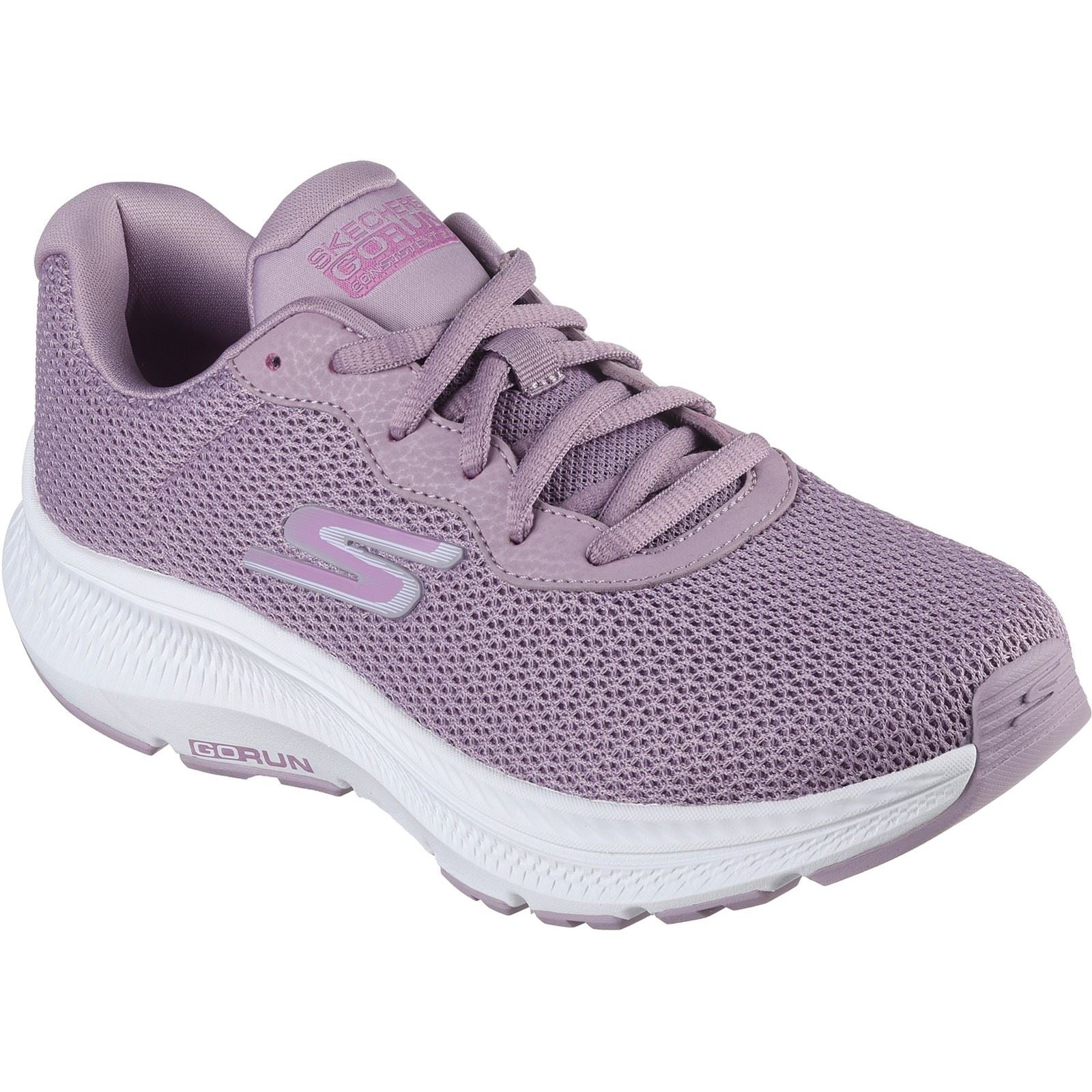 Skechers Go Run Consistent 2.0 Engaged Sneakers En Toile Mauve Pour Femme