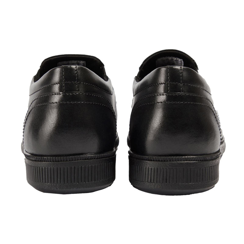 Pod Carpenter Chaussures Noires Pour Garçons En Cuir