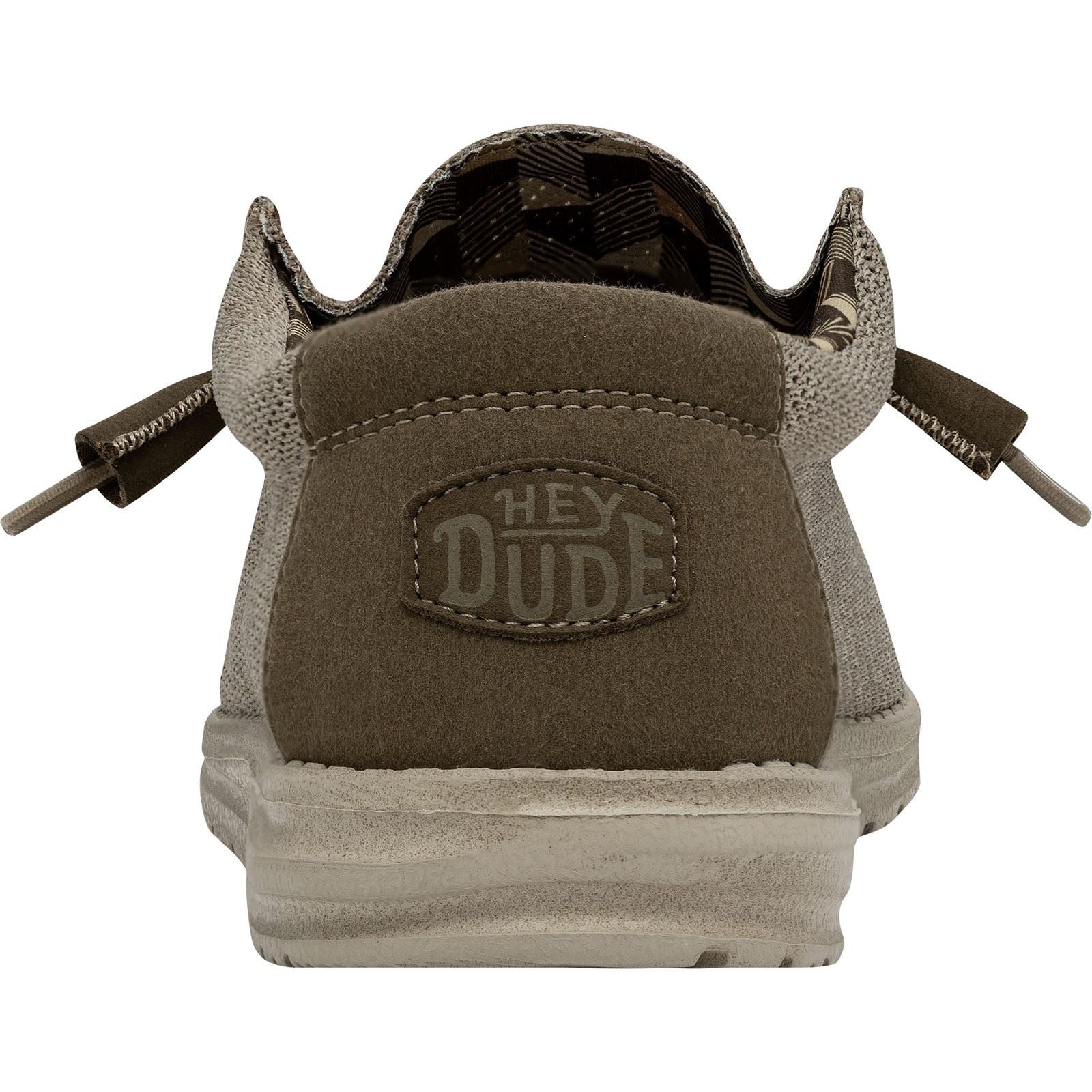 HEYDUDE Wally Sox Chaussures Bateau Pour Hommes En Faux Daim Beige