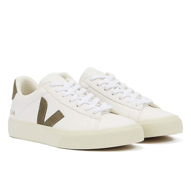 Veja Baskets Pour Femmes Campo Extra Khaki Blanches/Khaki