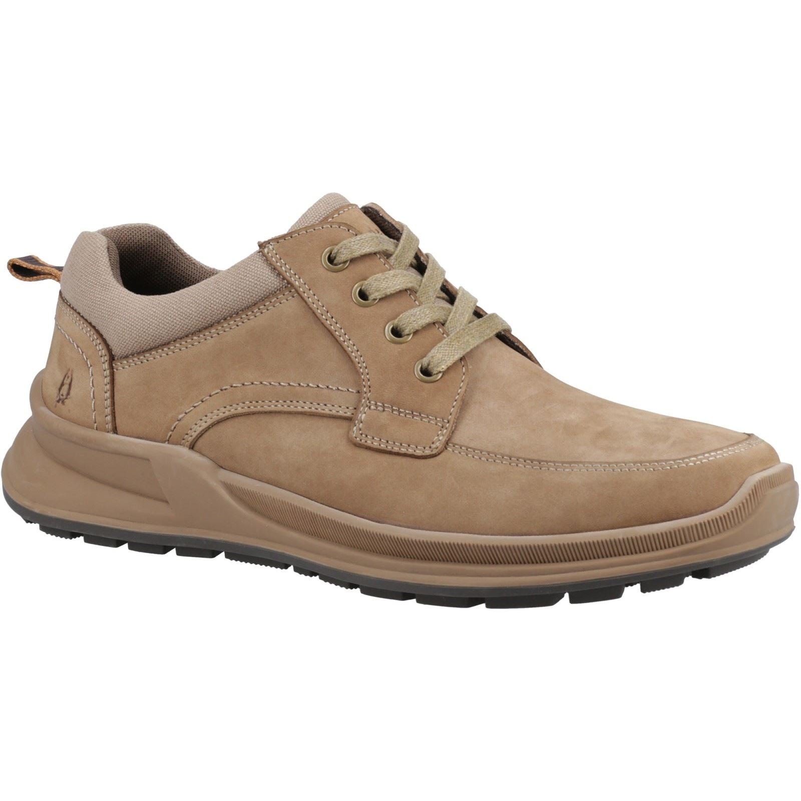 Hush Puppies Adam Chaussures Pour Hommes En Daim Taupe À Lacets