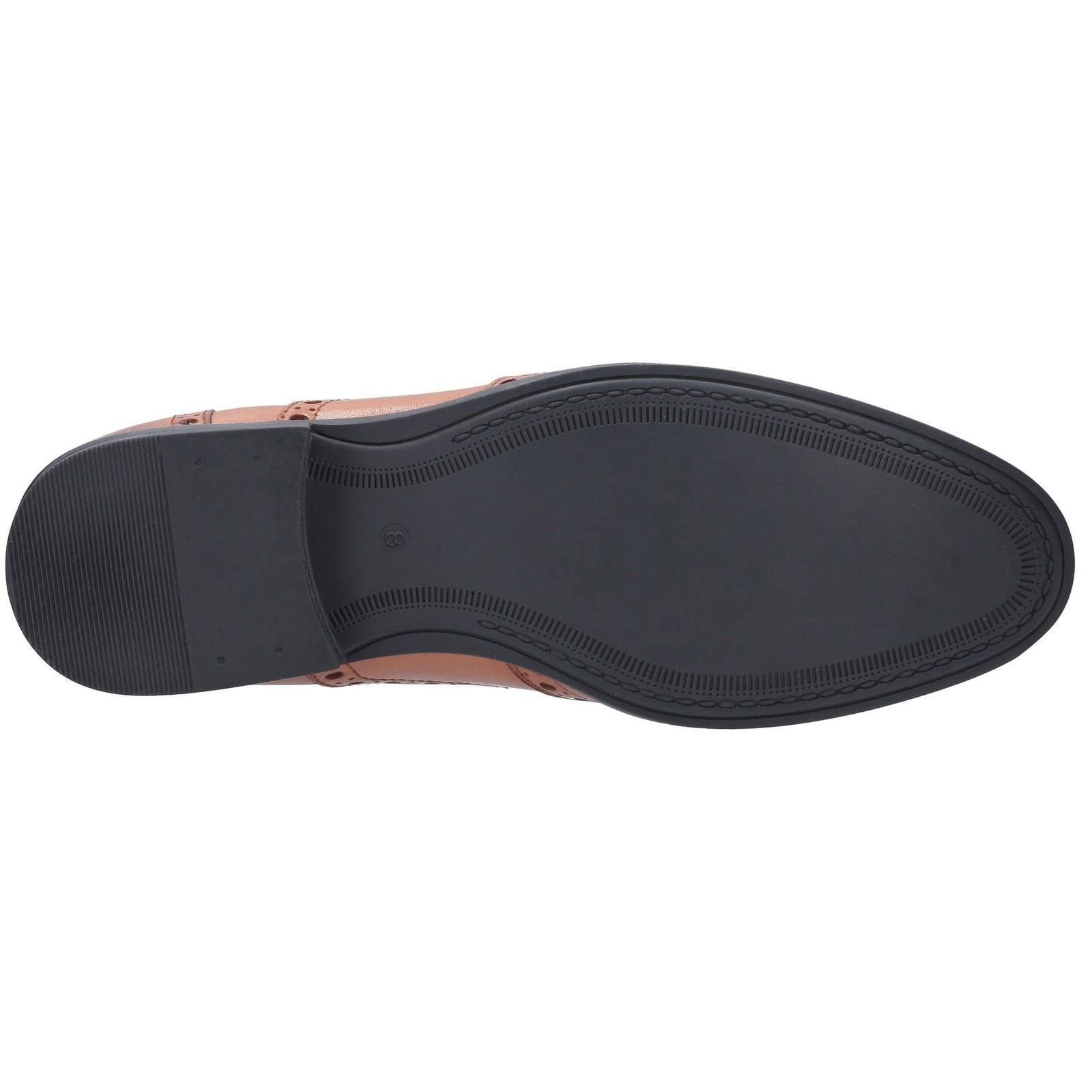 Hush Puppies Oaken Chaussures Richelieu Pour Hommes En Cuir Marron Foncé