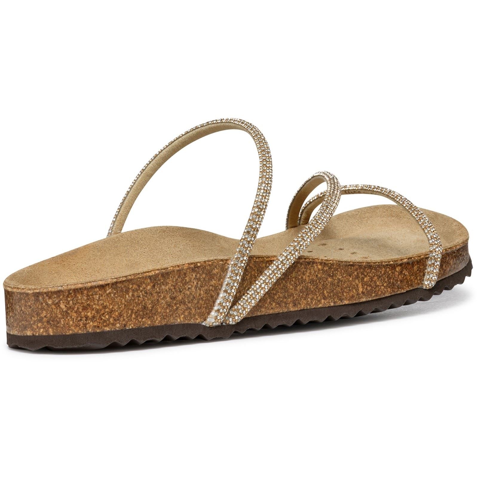 Geox D BRIONIA R Sandales Pour Femmes En Polyester Couleur Taupe Clair