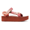 Teva Flatform Universal Sandales Rouges Pour Femmes