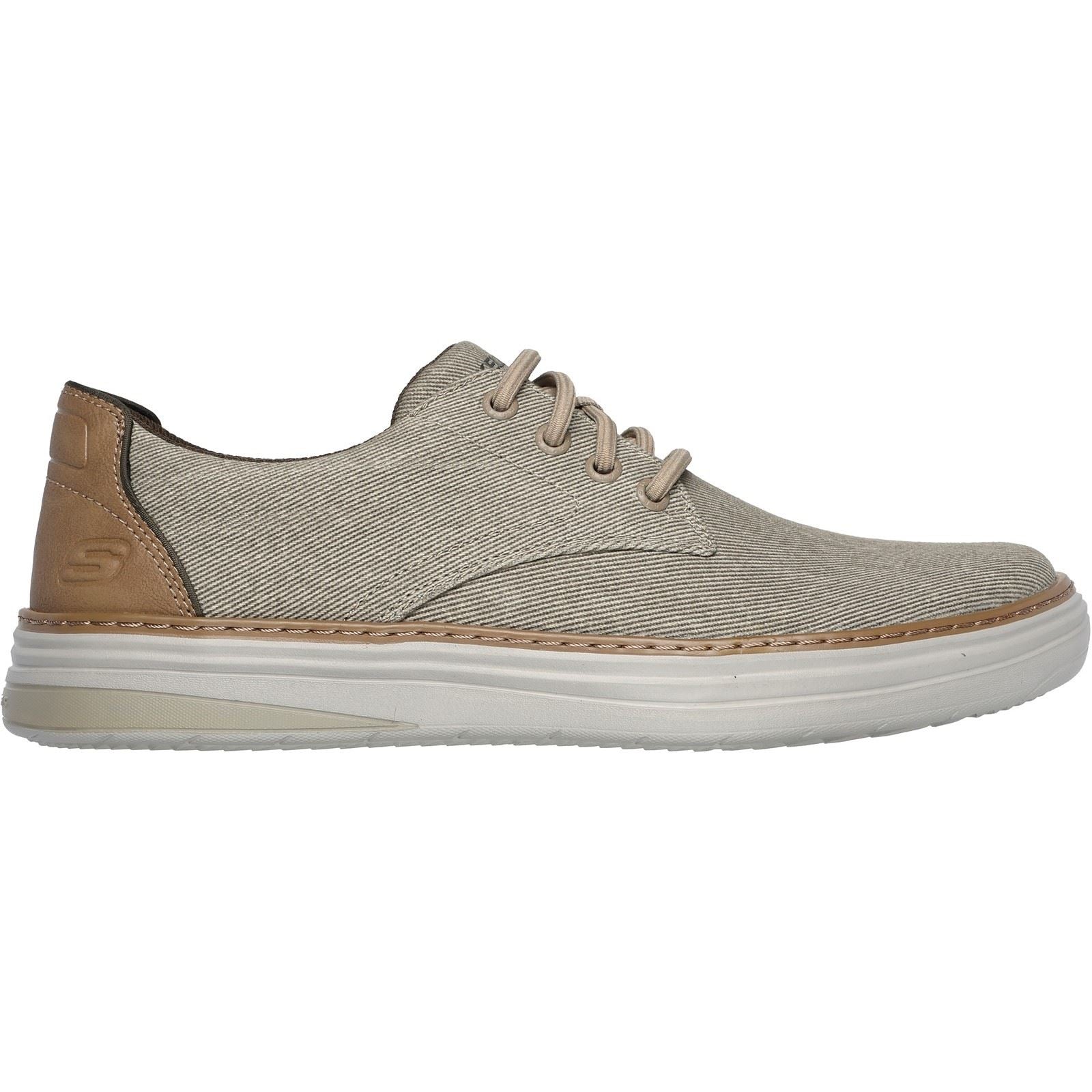 Skechers Hyland Ratner Chaussures En Toile Pour Homme Couleur Kaki À Lacets