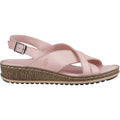Hush Puppies Elena Cales En Cuir Pour Femmes En Couleur Rose Pâle