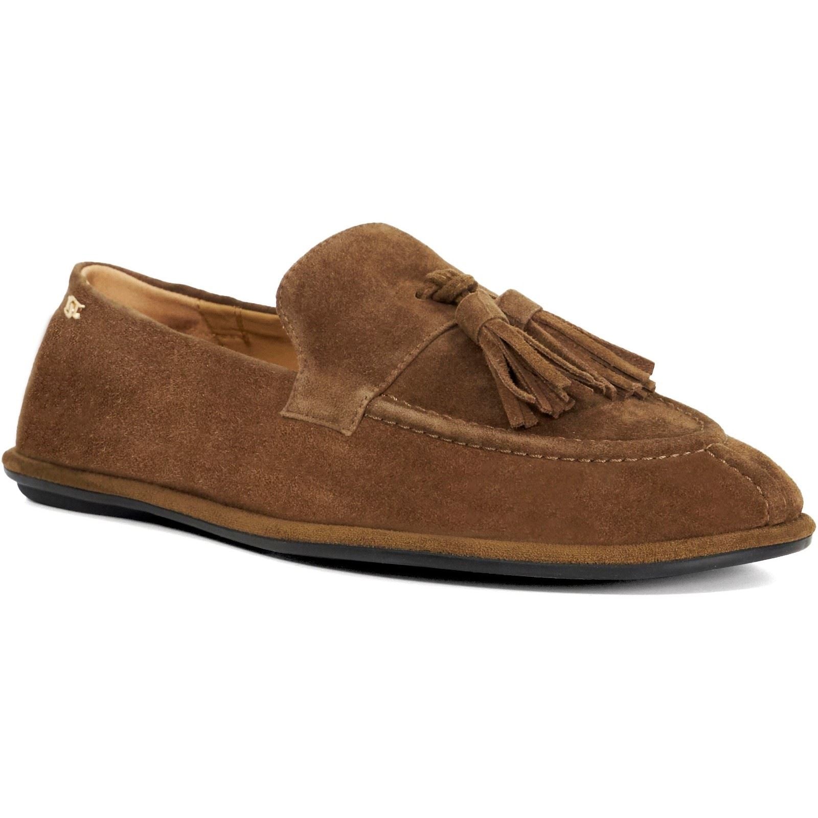 Dune Grounding Mocassins Marron En Suède Pour Femmes