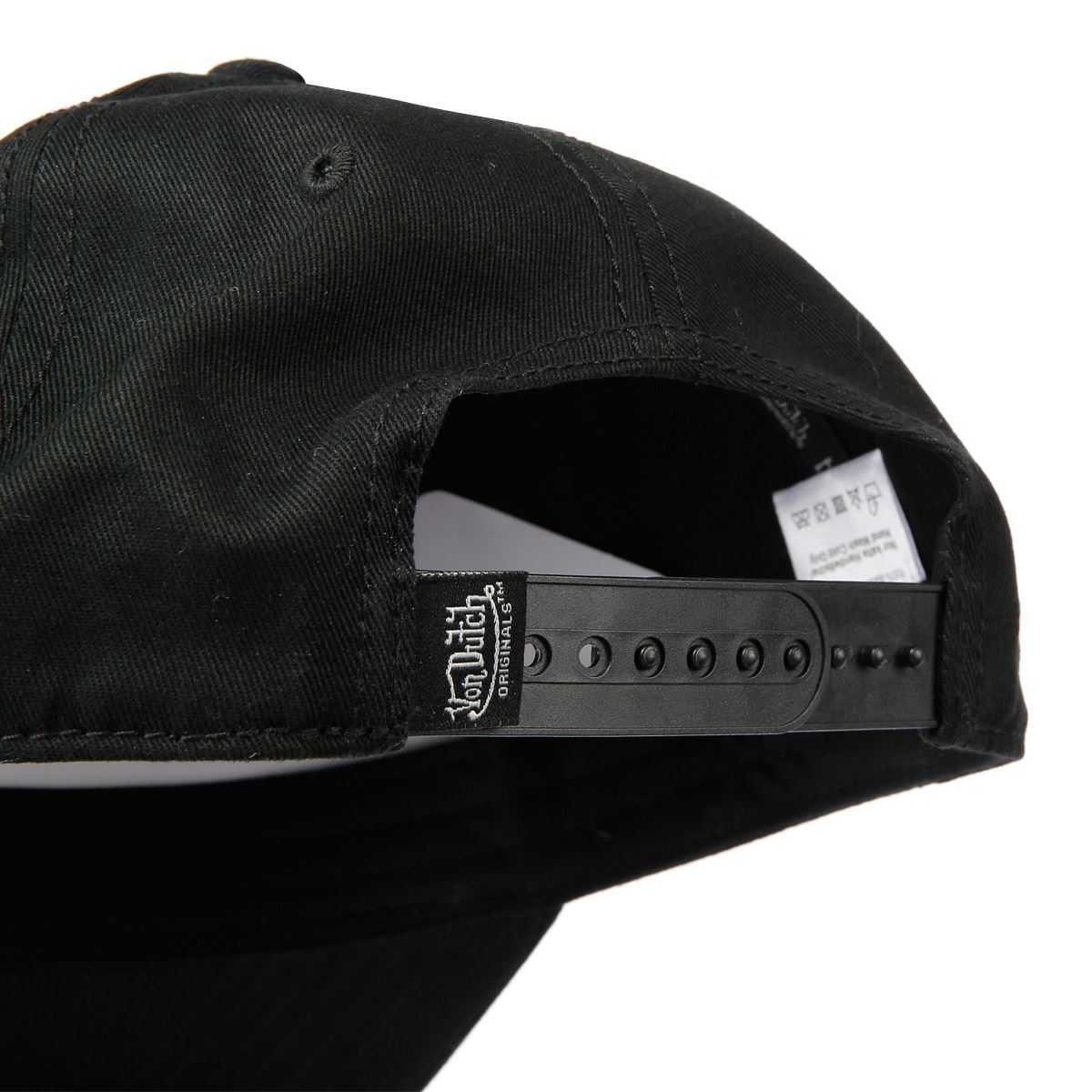 Von Dutch Baseball Casquettes Noires En Coton