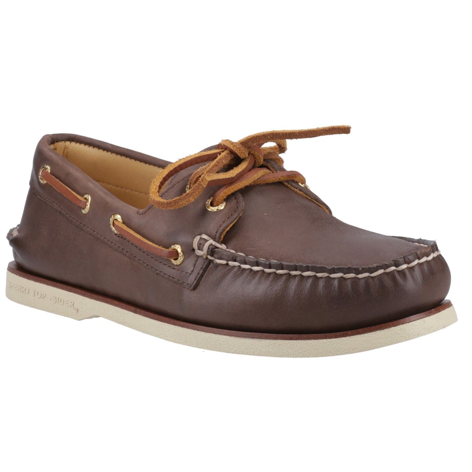 Sperry Authentic Gold Cup Chaussures Bateau Pour Homme En Cuir Marron