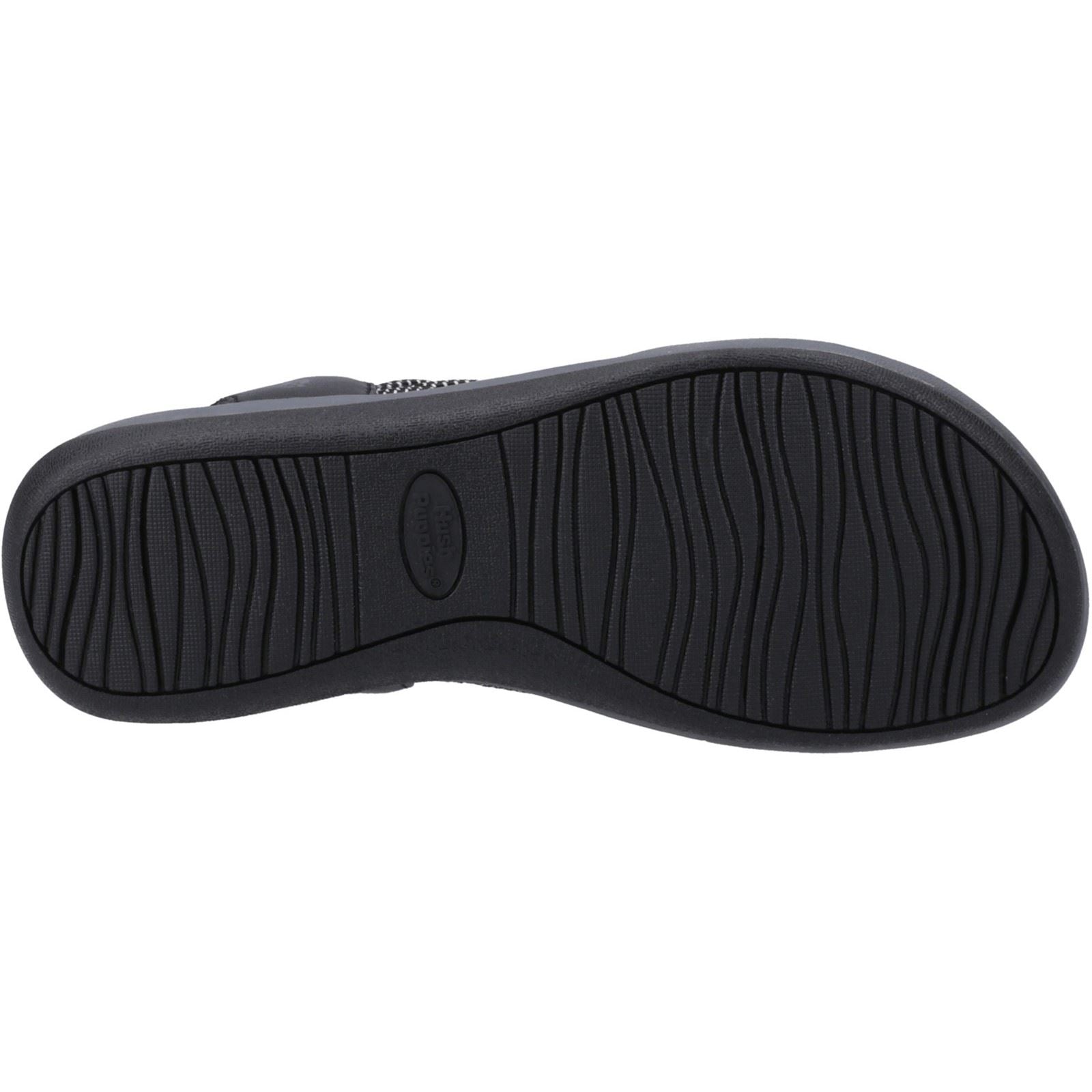 Hush Puppies Susanna Sandales Noires Pour Femmes En Cuir