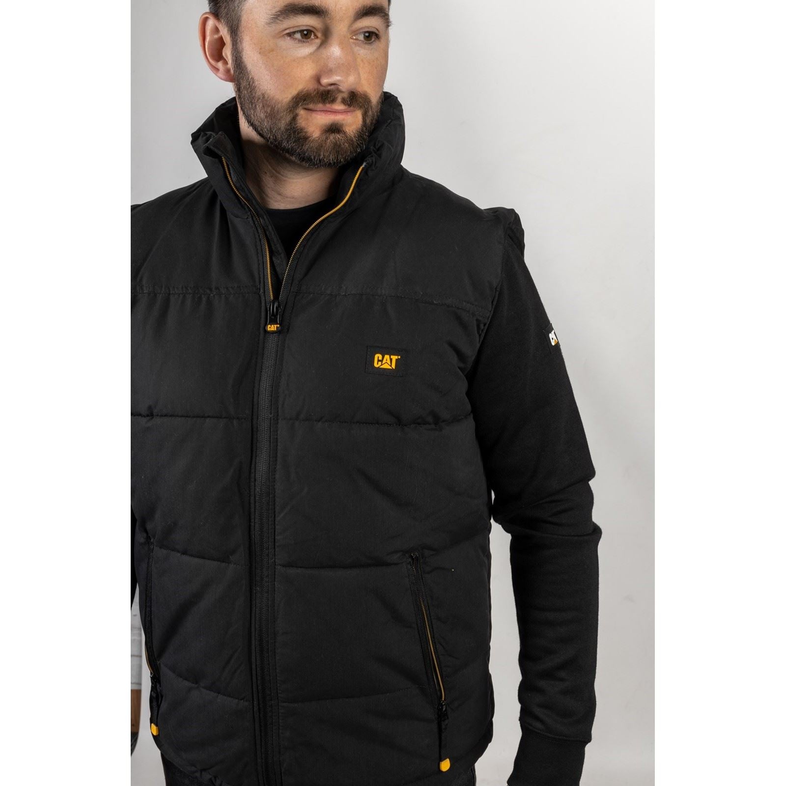 Caterpillar Arctic Zone Gilets Noirs Pour Hommes