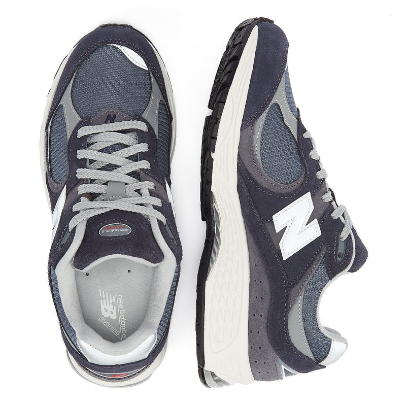 New Balance Baskets En Daim Bleu/Gris Eclipse 2002