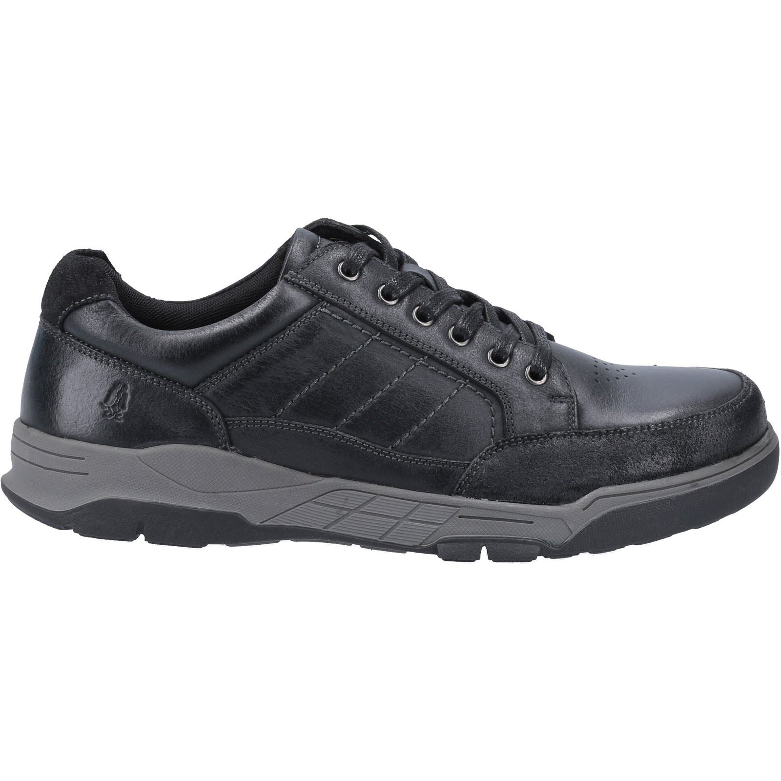 Hush Puppies Finley Chaussures En Cuir Noir À Lacets Pour Hommes