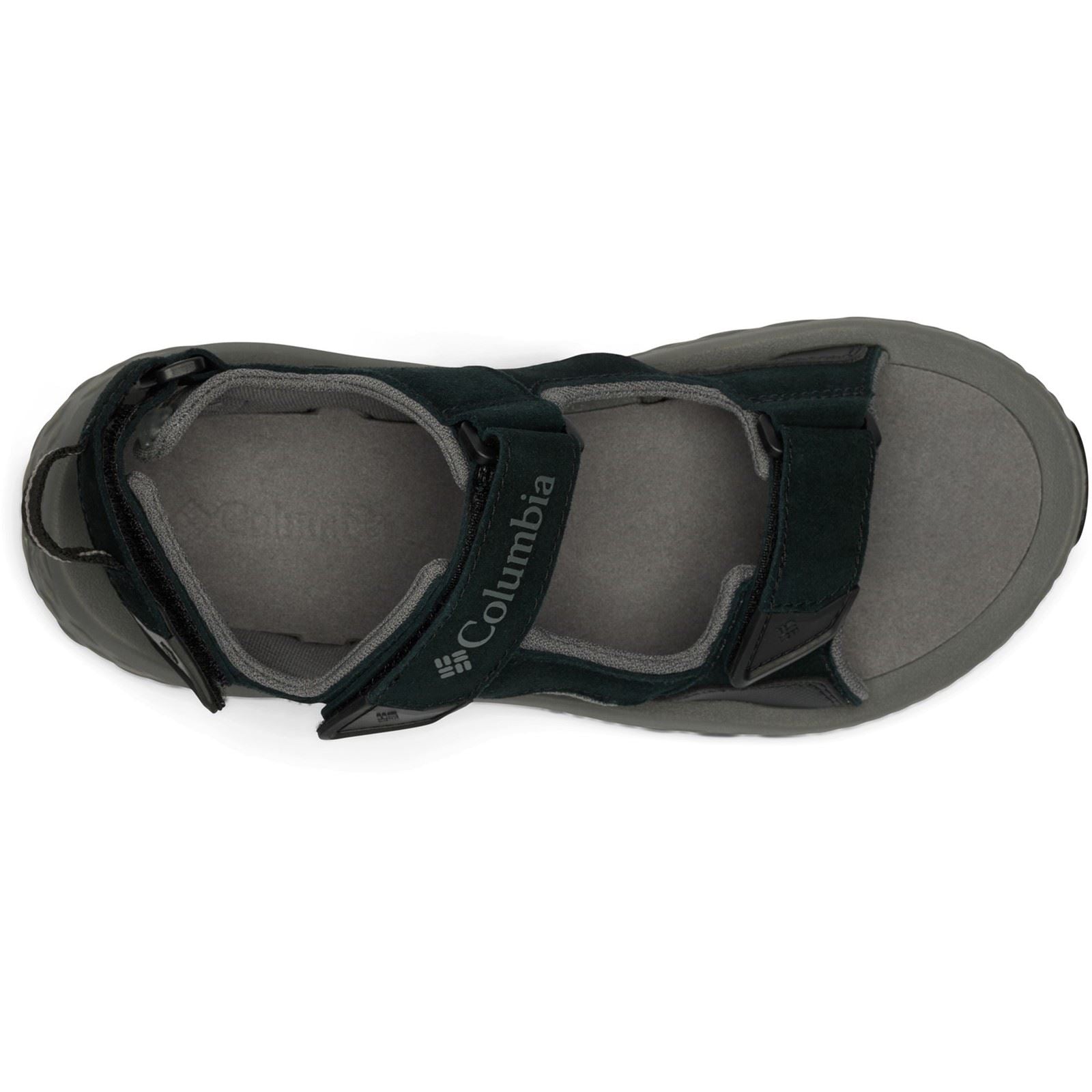 Columbia Konos Hiker 3-Strap Sandales Noires En Polyester Pour Homme