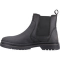 Hush Puppies Jamie Bottes En Cuir Noires Pour Hommes