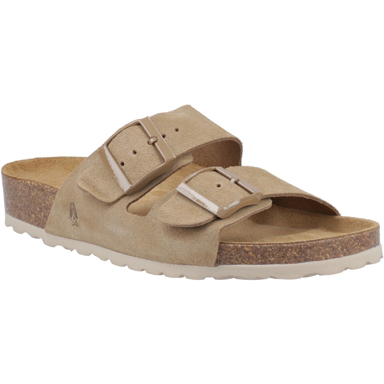 Hush Puppies Blaire Sandales Pour Femme En Daim Taupe.