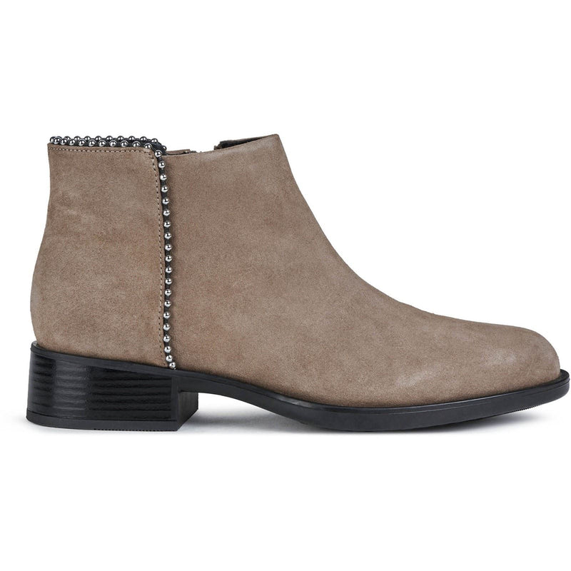 Geox Resia Bottes En Daim Pour Femmes, Couleur Beige Foncé