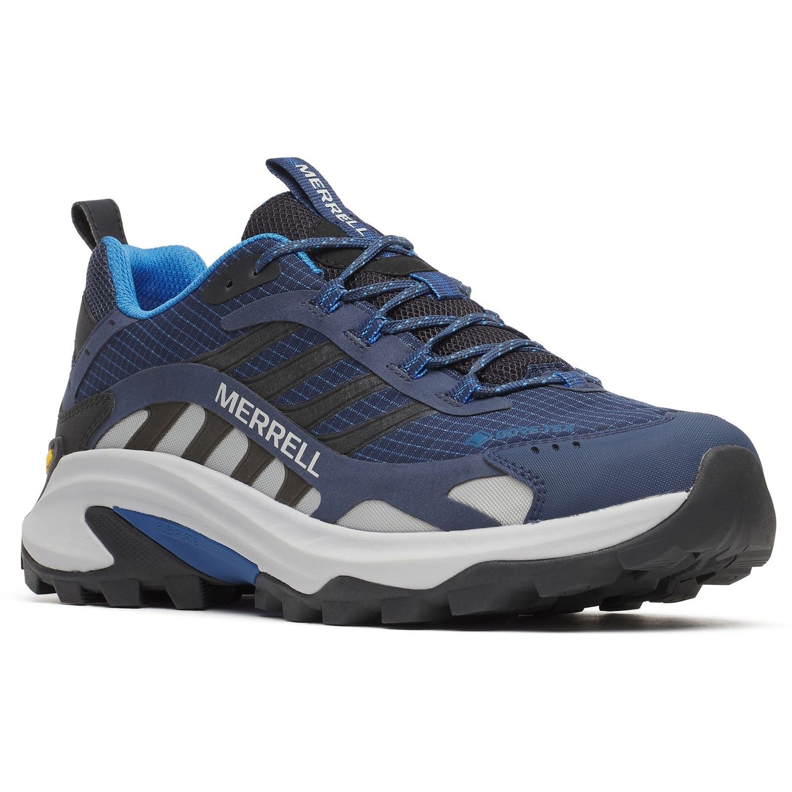 Merrell Moab Speed 2 GTX Chaussures De Randonnée Nocturne En Nylon Pour Hommes Couleur Marine