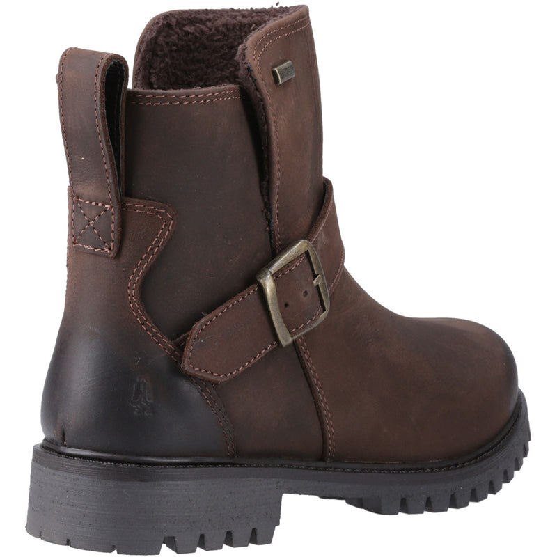 Hush Puppies Wakely Bottes En Cuir Marron Pour Femmes
