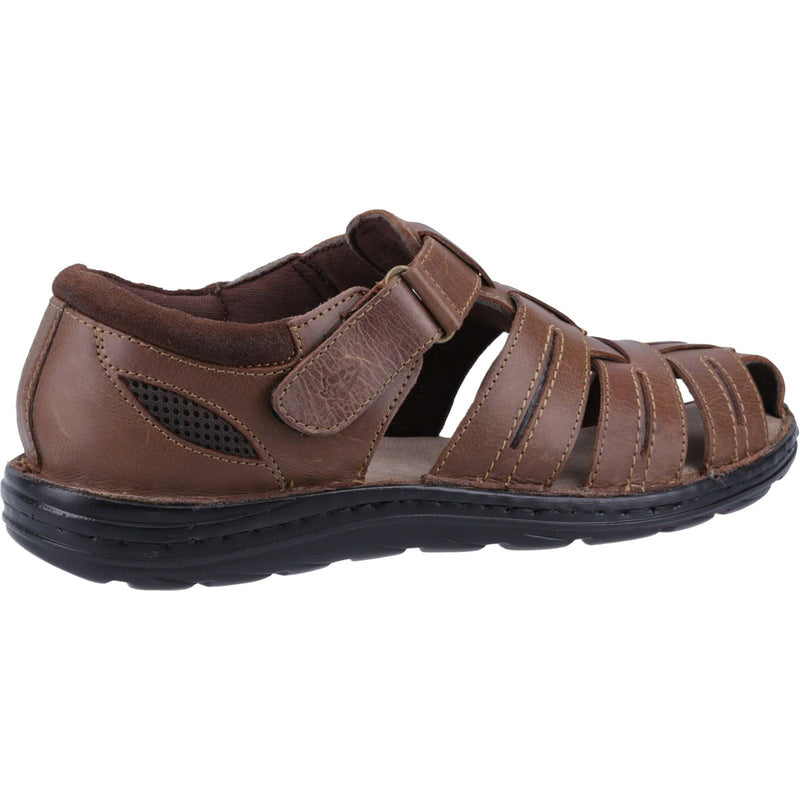 Hush Puppies Albert Sandales Pour Hommes En Cuir Marron