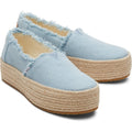 TOMS Valencia Espadrilles Bleu Pâle Femme 100% Coton