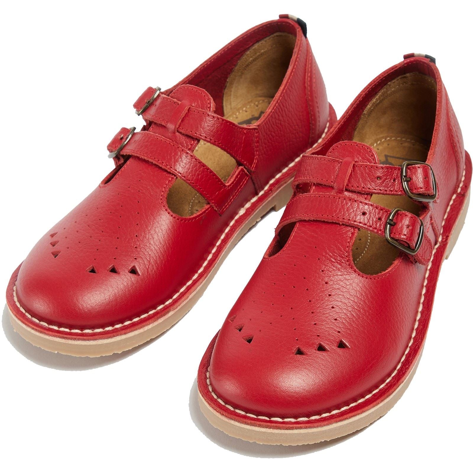 Pod Marley Chaussures Rouges En Cuir Pour Femmes