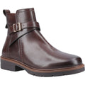 Hush Puppies Tove Bottes En Cuir Marron Pour Femmes