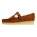 Clarks Originals Wallabee T Bar Chaussures Pour Femmes En Suède Marron