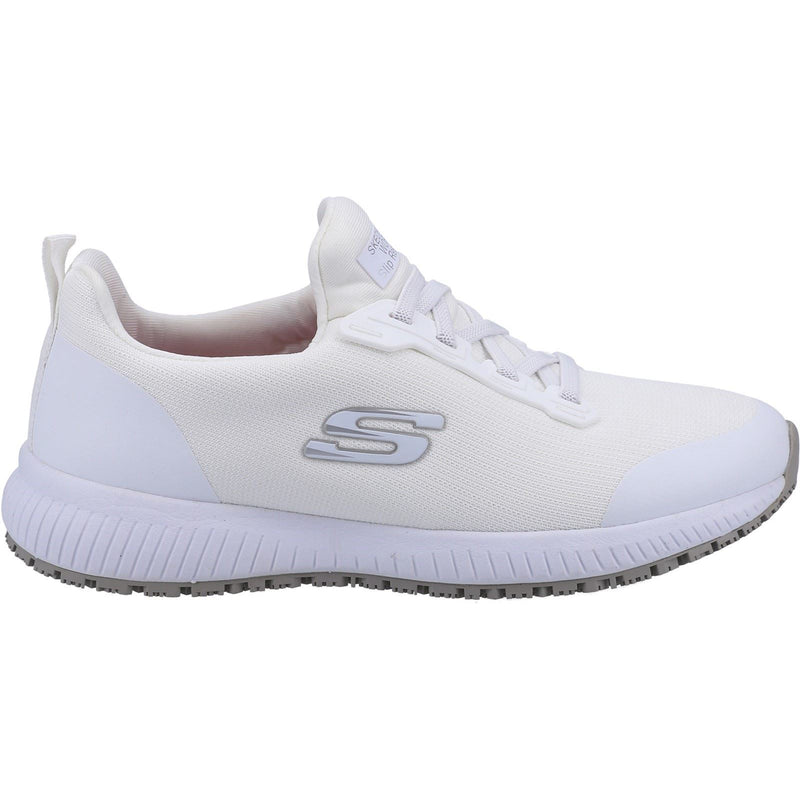 Skechers Workwear Squad SR Baskets De Sécurité Blanches Pour Femmes En Textile