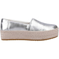 TOMS Valencia Espadrilles En Cuir Pour Femmes, Couleur Argent.