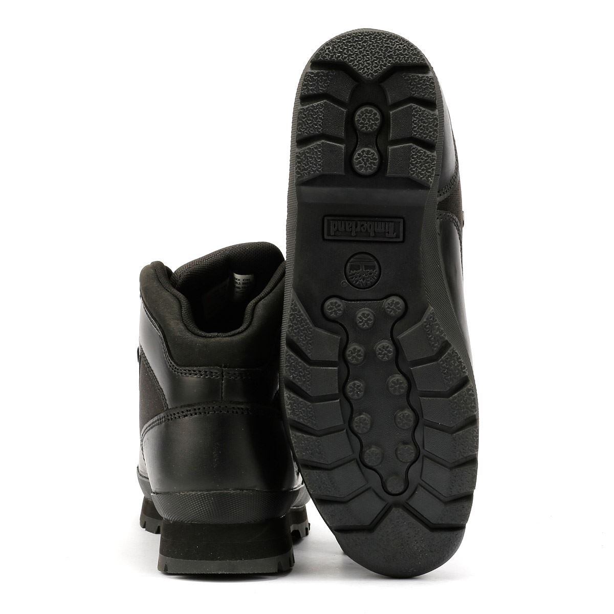Timberland Euro Hiker Workwear I Blackout Bottes En Cuir Noires Pour Hommes