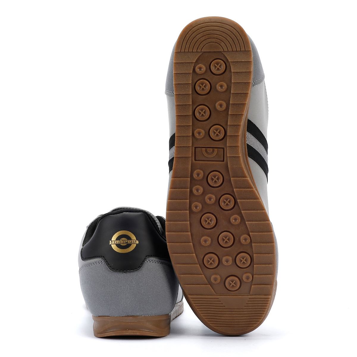 Lambretta Tackle Baskets Grises Pour Hommes