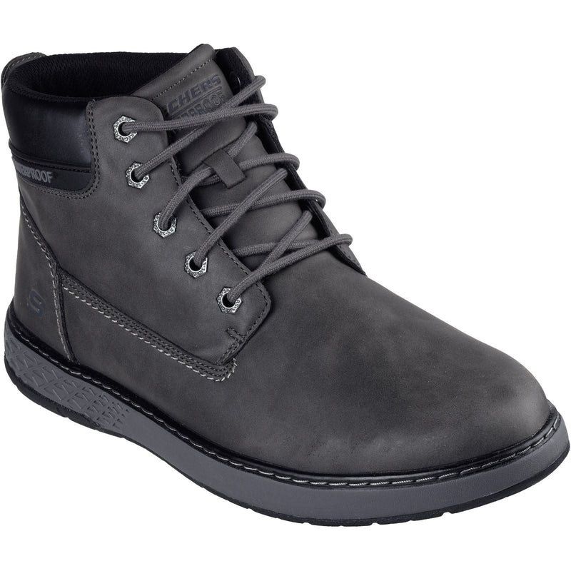 Skechers Garlan Deno Bottes De Cheville Pour Homme En Polyuréthane Anthracite