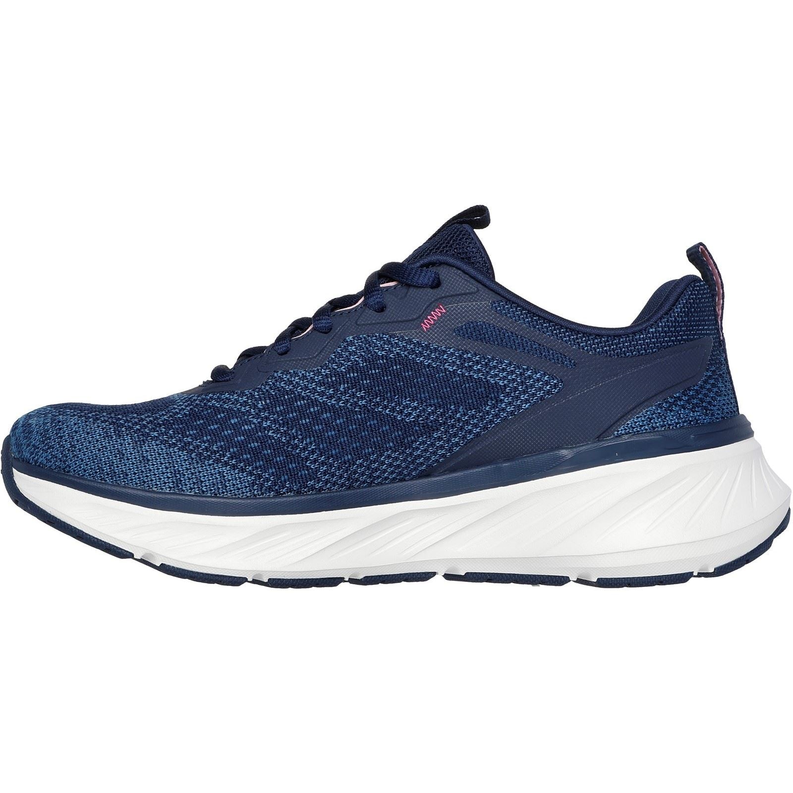 Skechers Edgeride Power Flow Sneakers Femme En Textile Bleu Marine/Rose
