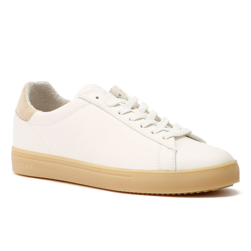 Clae Bradley Baskets Blanches En Cuir Pour Hommes